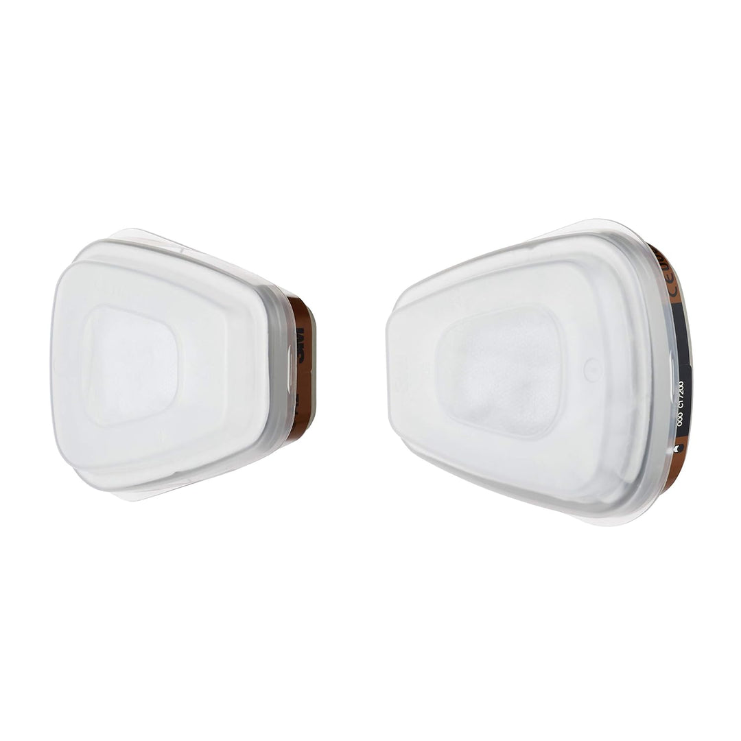 3M 6002 CR Ersatzfilter für Farbspritzarbeiten 6002CR – 1 Filter mit Doppel-Atemventil &amp; Mehrweg-Hal