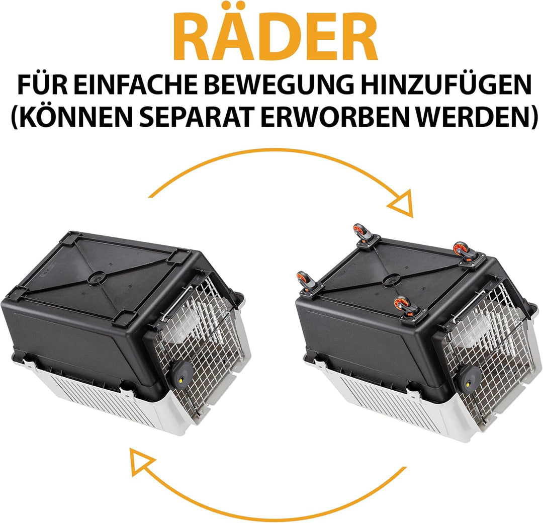Ferplast Hundetransportbox Transportbox für mittelgrosse Hunde ATLAS 40, Reisebox für Hunde, Sicherh