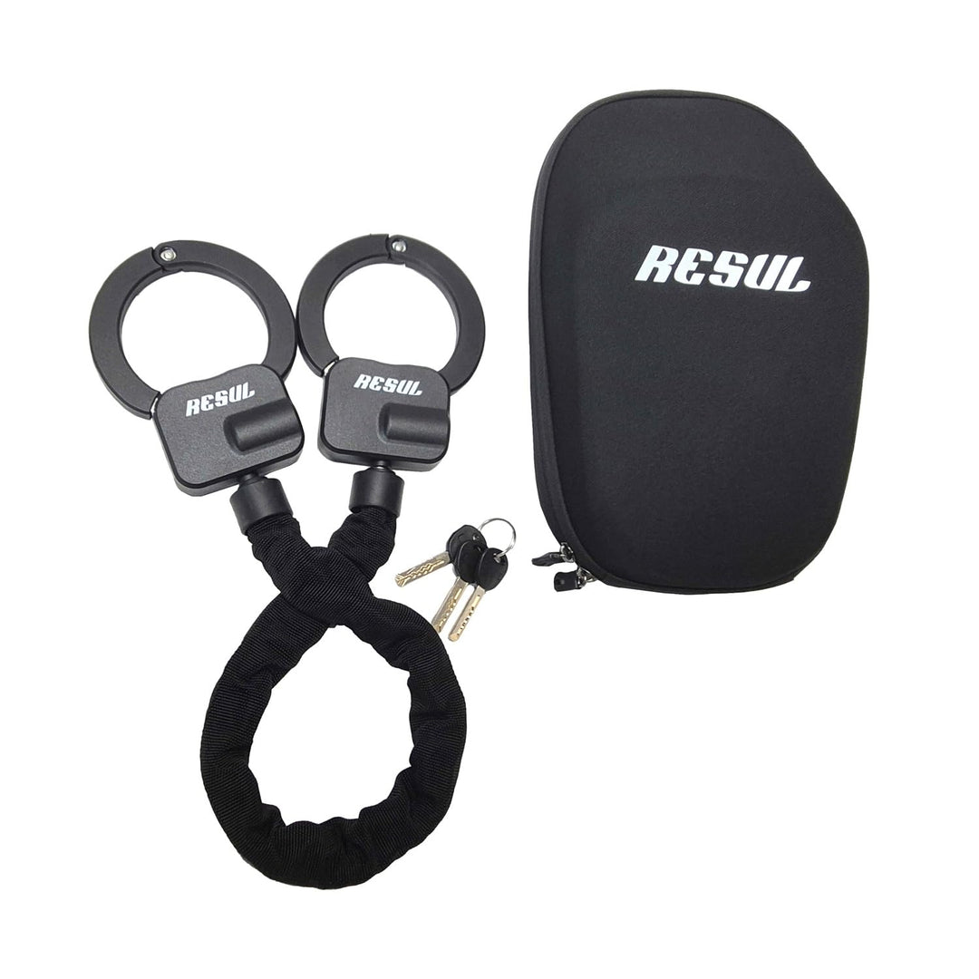 Resul Handschellenschloss mit Tasche, Stahl, 600mm Länge, E-Scooter und Fahrrad Sicherheitsschloss,