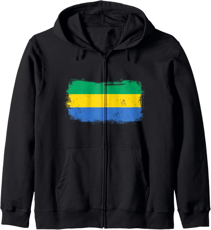 Gabun Gabunische Nationalflagge Kapuzenjacke