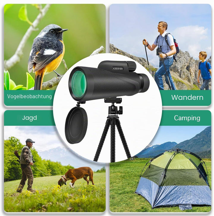 HD 8 x 42 Monokular – mit optischem HD-System, verbesserter Griffigkeit, wasserdicht, beschlagsicher