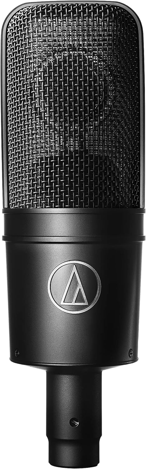 Audio-Technica AT 4040 SM Studio Mikrofon, Grossmembranmicrofon mit Spinne Schwarz