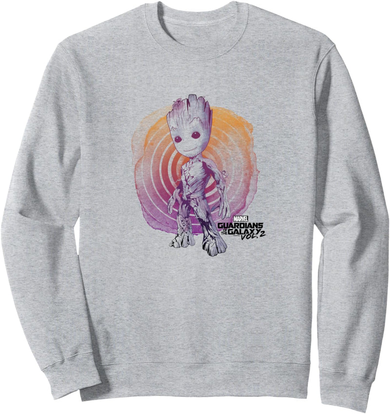 Marvel Guardians Vol. 2 Groot Watercolor Swirl Sweatshirt