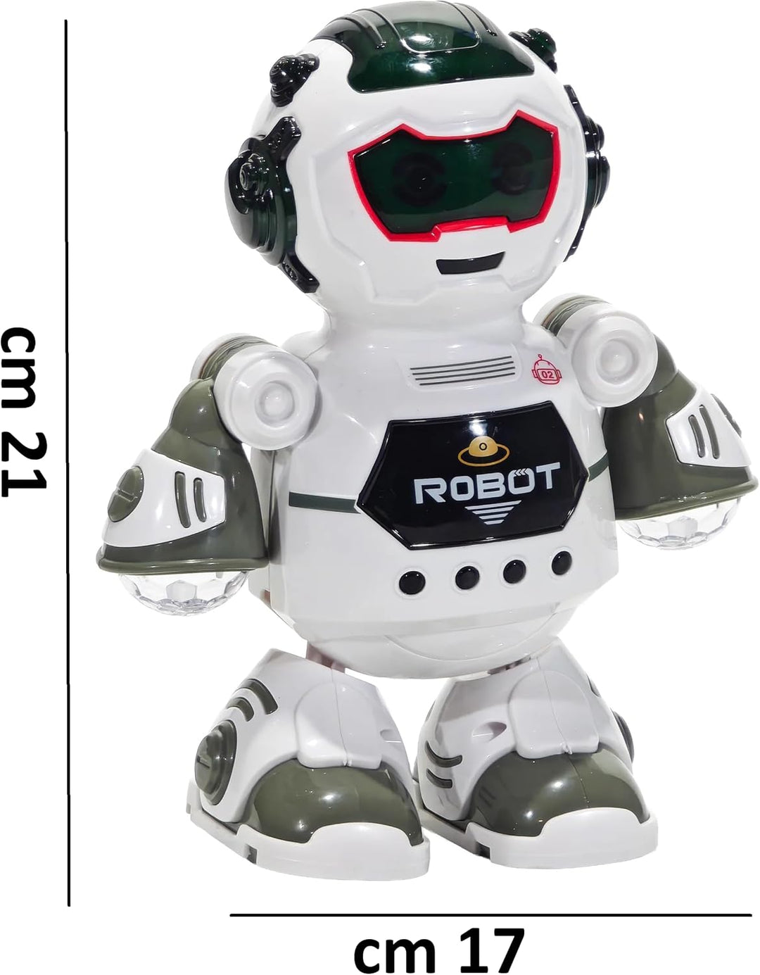 Spielzeugroboter mit Lichtern und Klängen, Tanz spielt und leuchtet Roboter, gehen mit Lichtern und