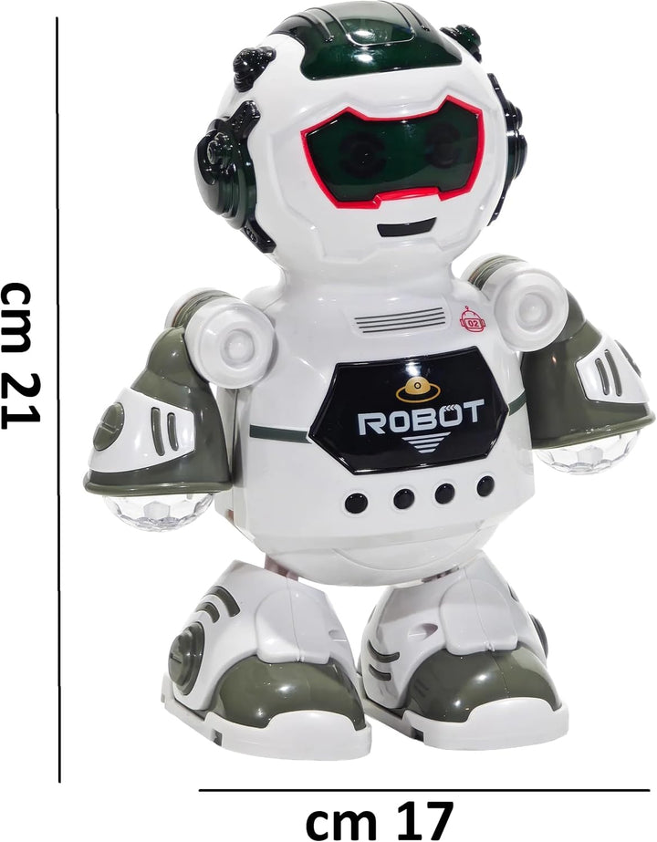 Spielzeugroboter mit Lichtern und Klängen, Tanz spielt und leuchtet Roboter, gehen mit Lichtern und