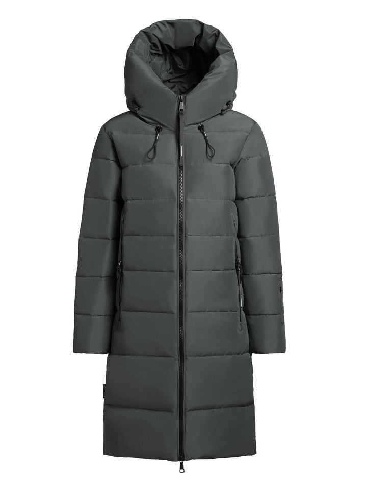 khujo - Damen - Wintermantel - Jilias 5 Steppmantel Winterjacke, SPA-GREY