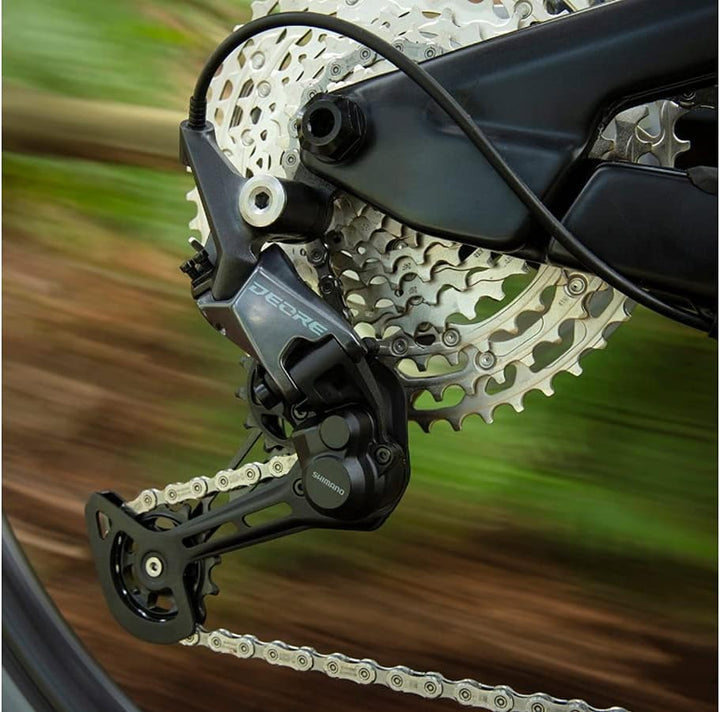Shimano Deore Deore M6100 Schaltwerk, 12-Fach, Shadow+, SGS Long Cage, Schwarz Einzelbett, Einzelbet