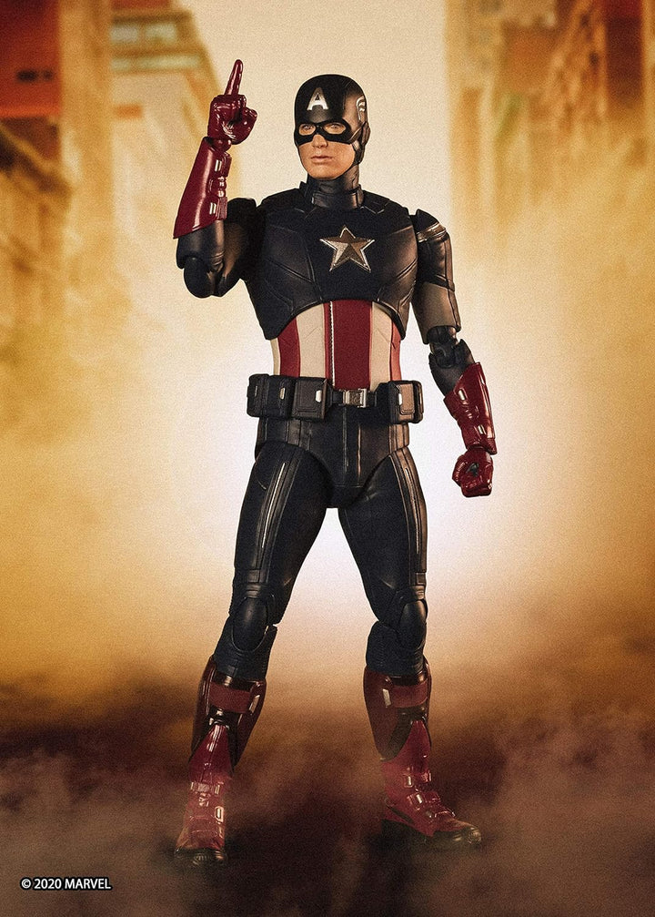 BANDAI Tamashii Nations Avengers: Endgame S.H. Figuarts Actionfigur Captain America Cap VS. Cap Edit