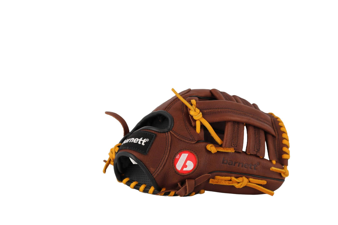 GL-130 Baseball Handschuh, Echtleder, Wettkampf, Outfield &amp; Softball 13", braun REG (für Rechtshände