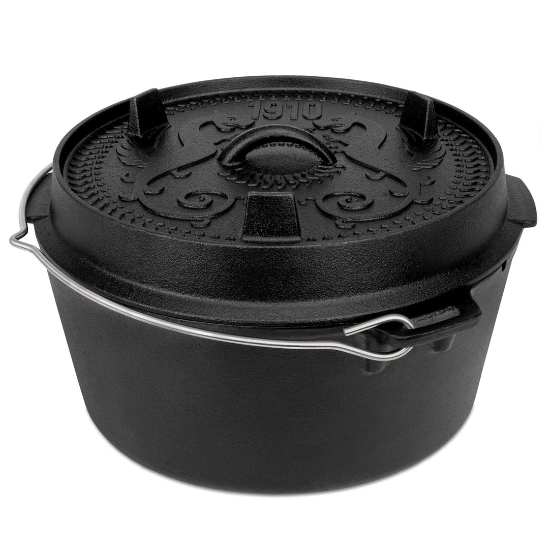 Petromax Dutch Oven ft9-t, planer Boden JUBILÄUMSEDITION, schwarz