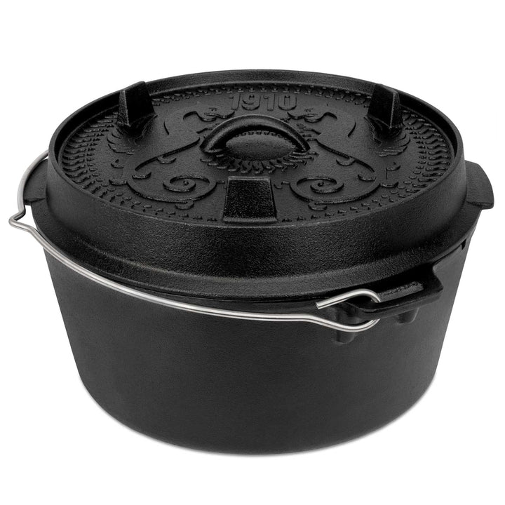 Petromax Dutch Oven ft9-t, planer Boden JUBILÄUMSEDITION, schwarz