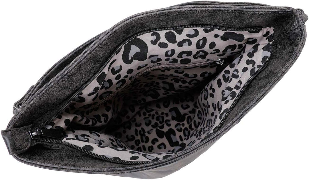 Fritzi aus Preussen Damen Bike01 Vintage Black Idol Schultertasche, Black Idol