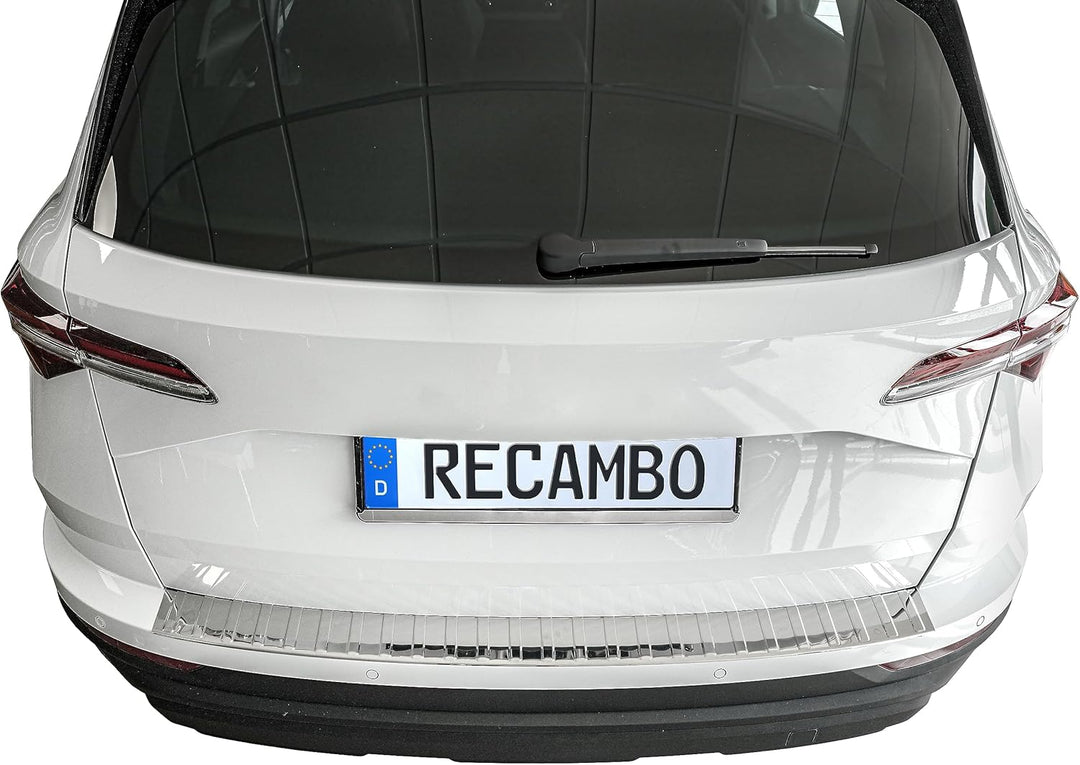 Ladekantenschutz Edelstahl CHROM kompatibel für Skoda Karoq | NU7 | BJ ab 2017> | premium Qualität v