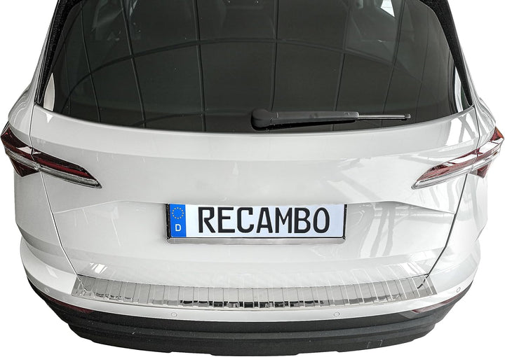 Ladekantenschutz Edelstahl CHROM kompatibel für Skoda Karoq | NU7 | BJ ab 2017> | premium Qualität v