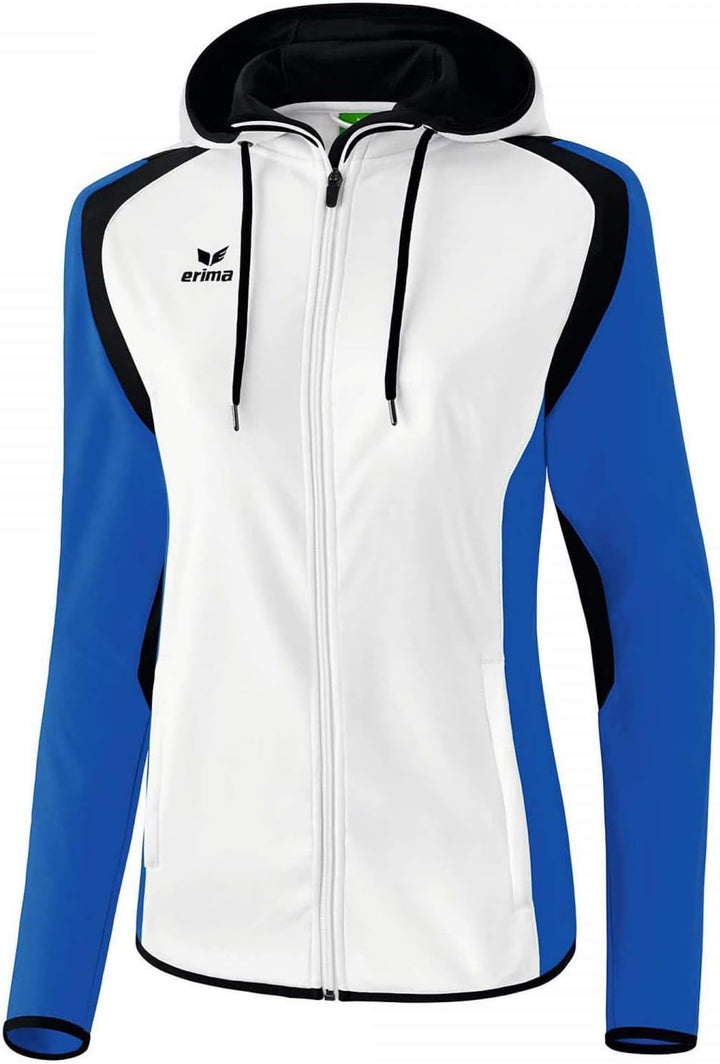 erima Damen Trainingsjacke Razor 2.0 mit Kapuze 36 Weiss/New Royal/Schwarz, 36 Wei&#xDF;/New Royal/S