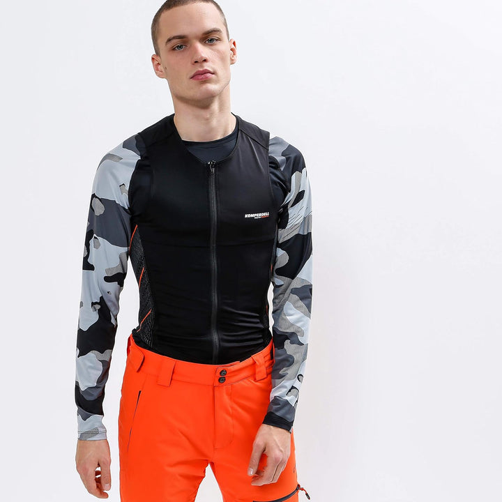 Komperdell Herren Protektor Top Super ECO Cross Vest Men black/orange M, black/orange M
