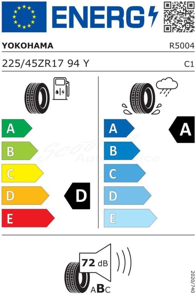Yokohama Advan Sport (V105) XL RPB - 225/45R17 94Y - Sommerreifen