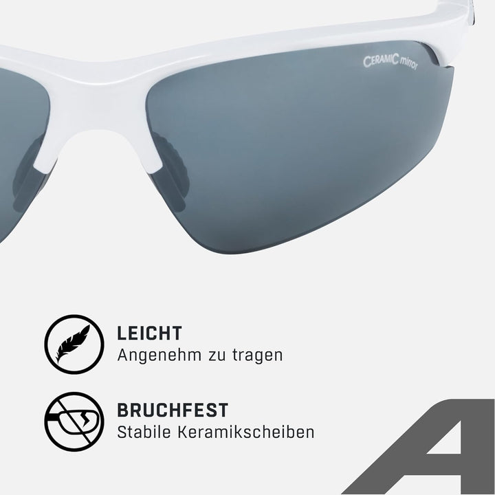 ALPINA TRI-EFFECT 2.0 - Indiv. Anpassbare, Bruchsichere Wechselscheiben Sport- & Fahrradbrille Mit 1