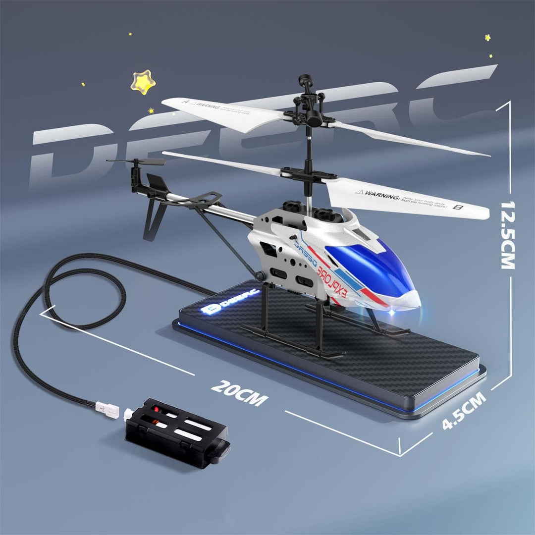 DEERC DE28 Hubschrauber Ferngesteuert,für Einsteiger,Indoor RC Helikopter Spielzeug mit LED-Beleucht