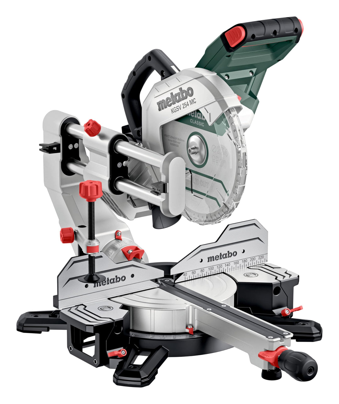 metabo Kappsäge KGSV 254 MC - 1450 W, 254 mm Sägeblatt - Mit Zugfunktion, LED-Schnittlinie, variable