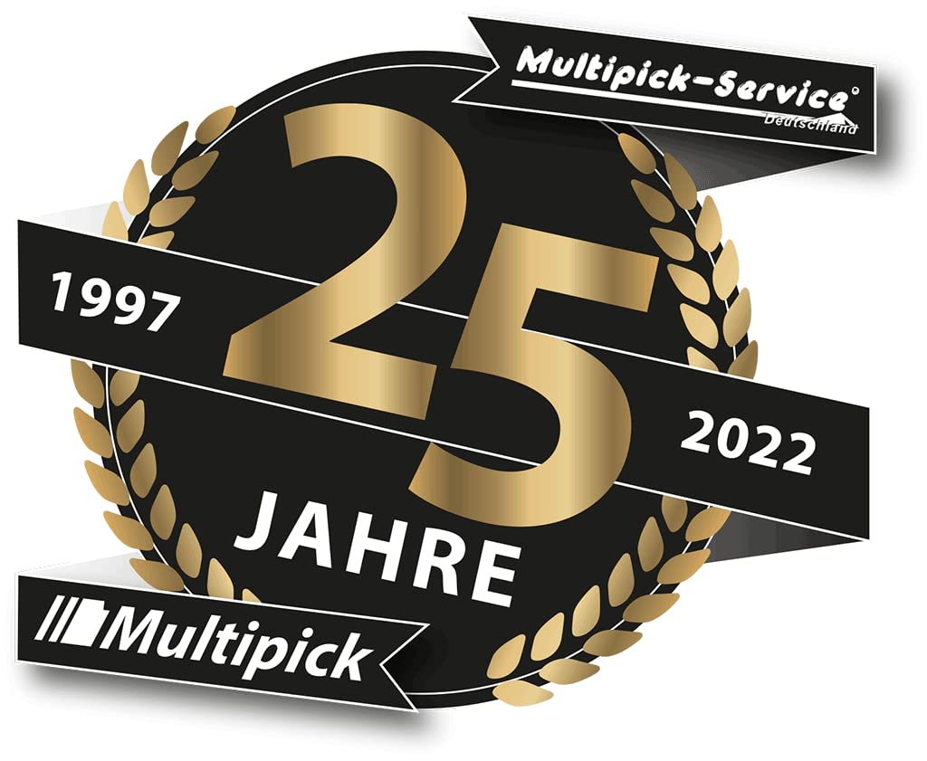 MULTIPICK 6mm Fräser 2 [6 mm x 50 mm] Fräser 6mm Schaft - Schaftfräser Metall für alle Stahlsorten -