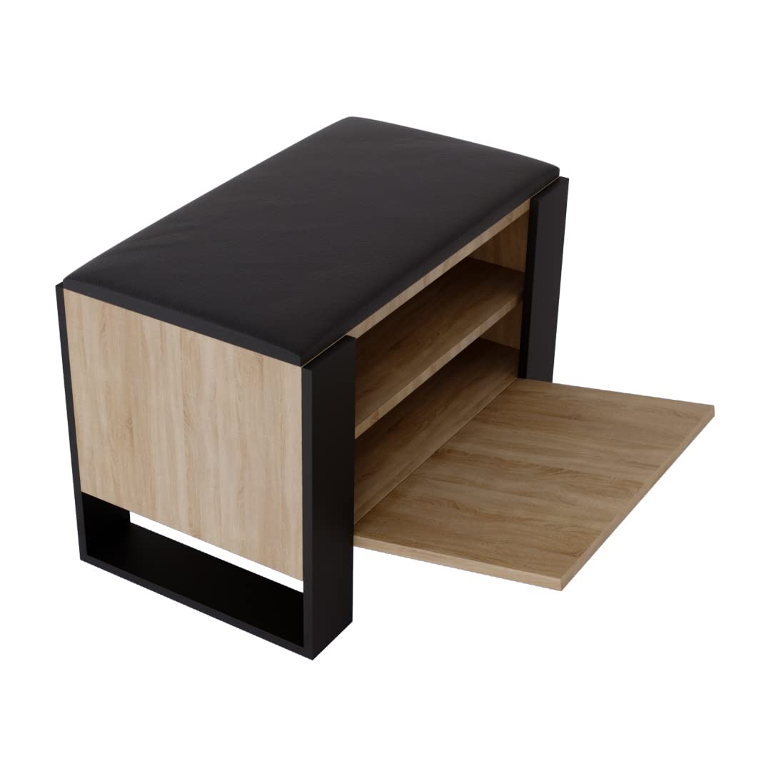 MRBLS Schuhschrank mit Sitzbank - Modernes Design & Robuste Qualität – Schuhregal Geschlossen Schuhb