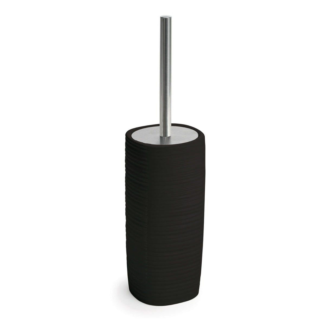 Kiamami Valentina - Schwarze Keramik - Toilettenbürstengarnitur | Calla Schwarz Toilettenbürste, Sch