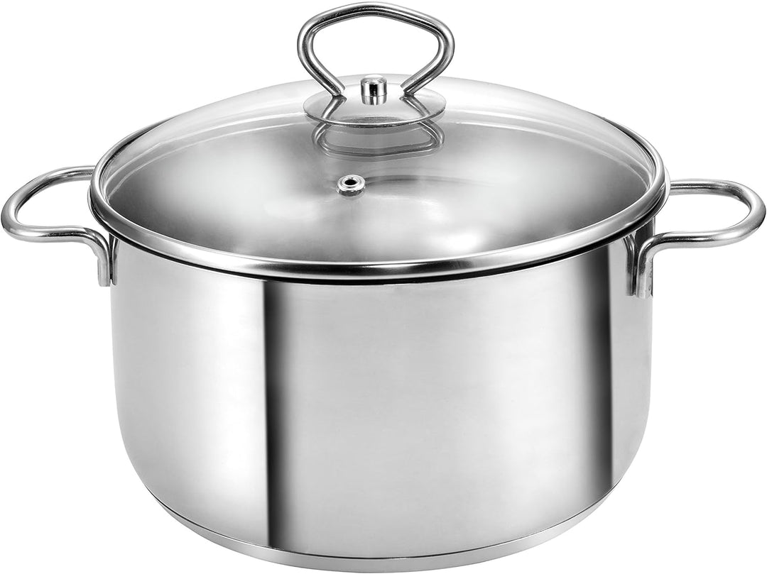 KOPF Fleischtopf Merkur (Topf Ø 20 cm) 2,5 Liter Kochtopf aus Edelstahl mit Literskala Fleischtopf M