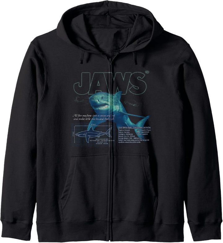 Jaws Info Profile Poster Kapuzenjacke