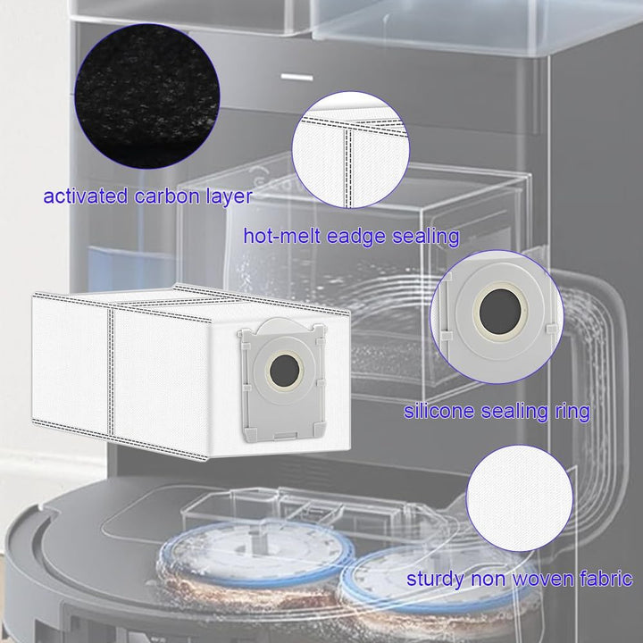 24 Stück T50 Omni Zubehörset für ECOVACS DEEBOT T50 Omni/T50 PRO Omni/T50 PRO Omni Gen2 Saugroboter,