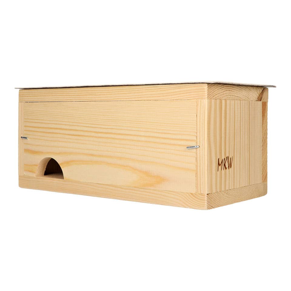 Nistkasten - Einzelner Einbau-Mauerseglerkasten MKW - Stabiler nisthaus für Wildvögel und Gartenvöge