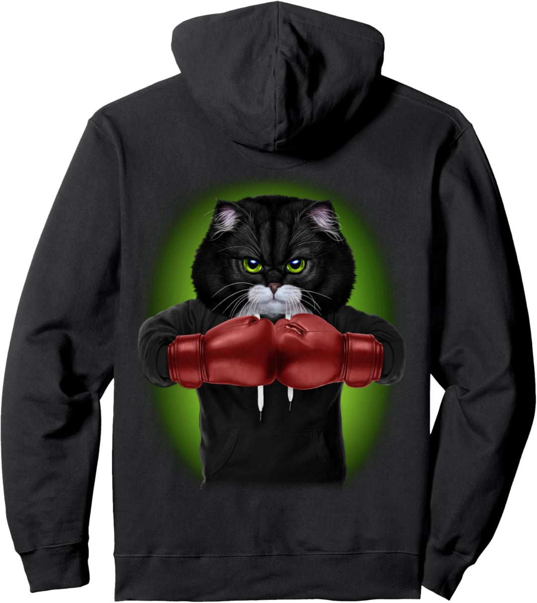 Boxchampion zweifarbige Katzenboxer Pullover Hoodie