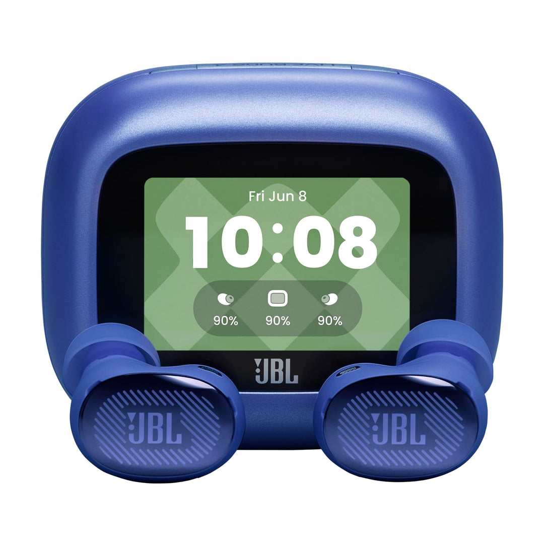 JBL Live Buds 4, Kabellose Noise-Cancelling-Ohrhörer, Blau | Hi-Res Audio, Smart Charging Case, Blue