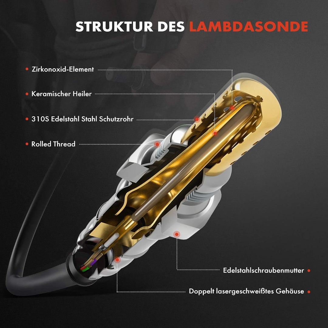 Frankberg Lambdasonde Regelsonde oder Diagnosesonde für A3 A4 A6 A8 Ibiza Inca Leon Toledo Fabia Oct