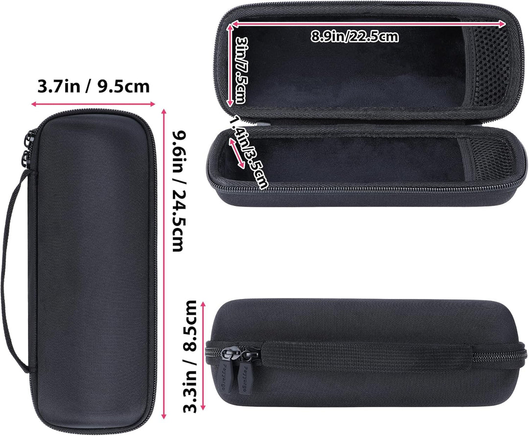 Hart Schutzhülle kompatibel mit flip 7, 6 und 5 Tragbare Lautsprecher Schwarz, Schwarz