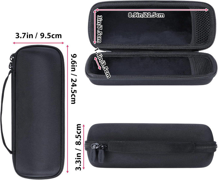 Hart Schutzhülle kompatibel mit flip 7, 6 und 5 Tragbare Lautsprecher Schwarz, Schwarz
