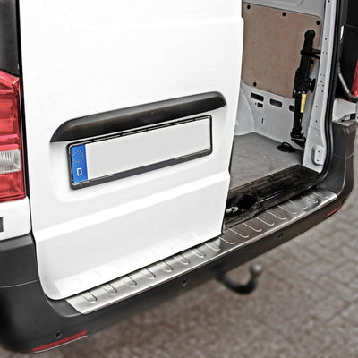 Recambo CT-LKS-1600 LADEKANTENSCHUTZ Edelstahl MATT für Mercedes VITO W447, V KLASSE ab 2014-130CM,