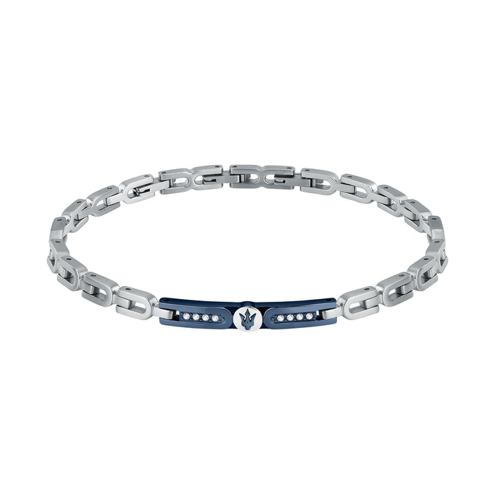 Maserati Herrenarmband aus Stahl, Kristalle, Iconic Collection JM423AVD27