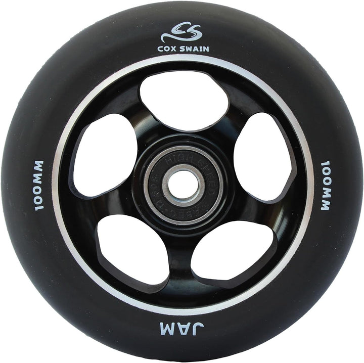 Cox Swain 2 STK. High End 100mm Stunt Scooter Rollen Alu Core - ABEC 11 Lager, Colour: Jam (Black/Bl