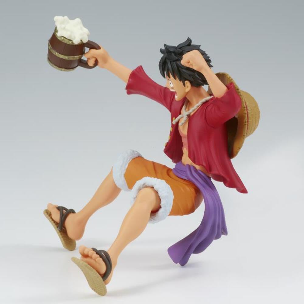 One Piece Actionfigur Monkey D Luffy It's a Banquet aus Kunststoff, von Bandai., Bandai