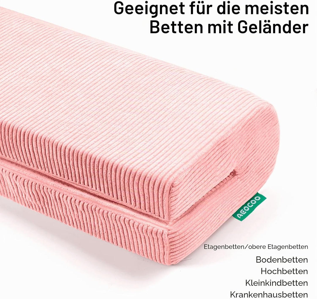 AEOCOO Bettkantenschutz für Kinderbetten 70 cm – weiche Memory-Schaum Bettumrandung, Rausfallschutz