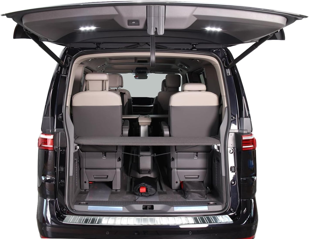 RECAMBO Ladekantenschutz Edelstahl Hochglanz poliert, Chrom Look - kompatibel für VW T7 - Typ ST - B
