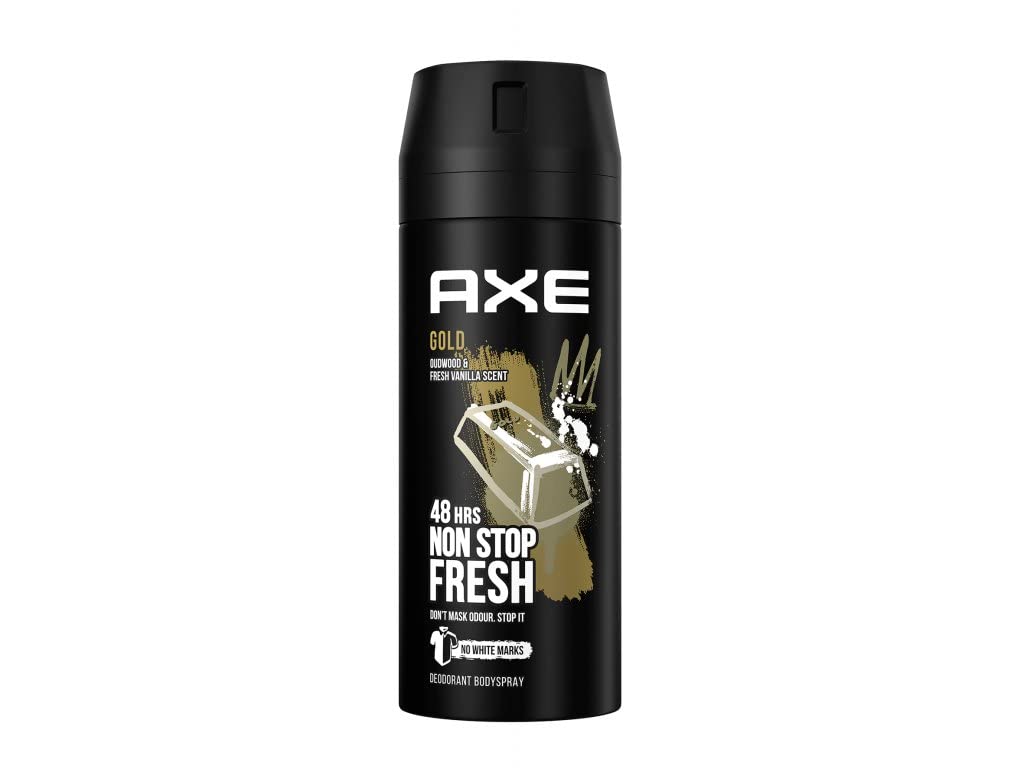 6er Pack - AXE Deodorant/Bodyspray "Gold - Oud Wood & Dark Vanilla" - 150 ml