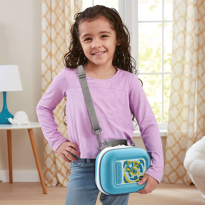 VTech Kidizoom Video Studio HD blau – Kinderkamera mit Greenscreen, Stativ, Effekten, Selfielinse un