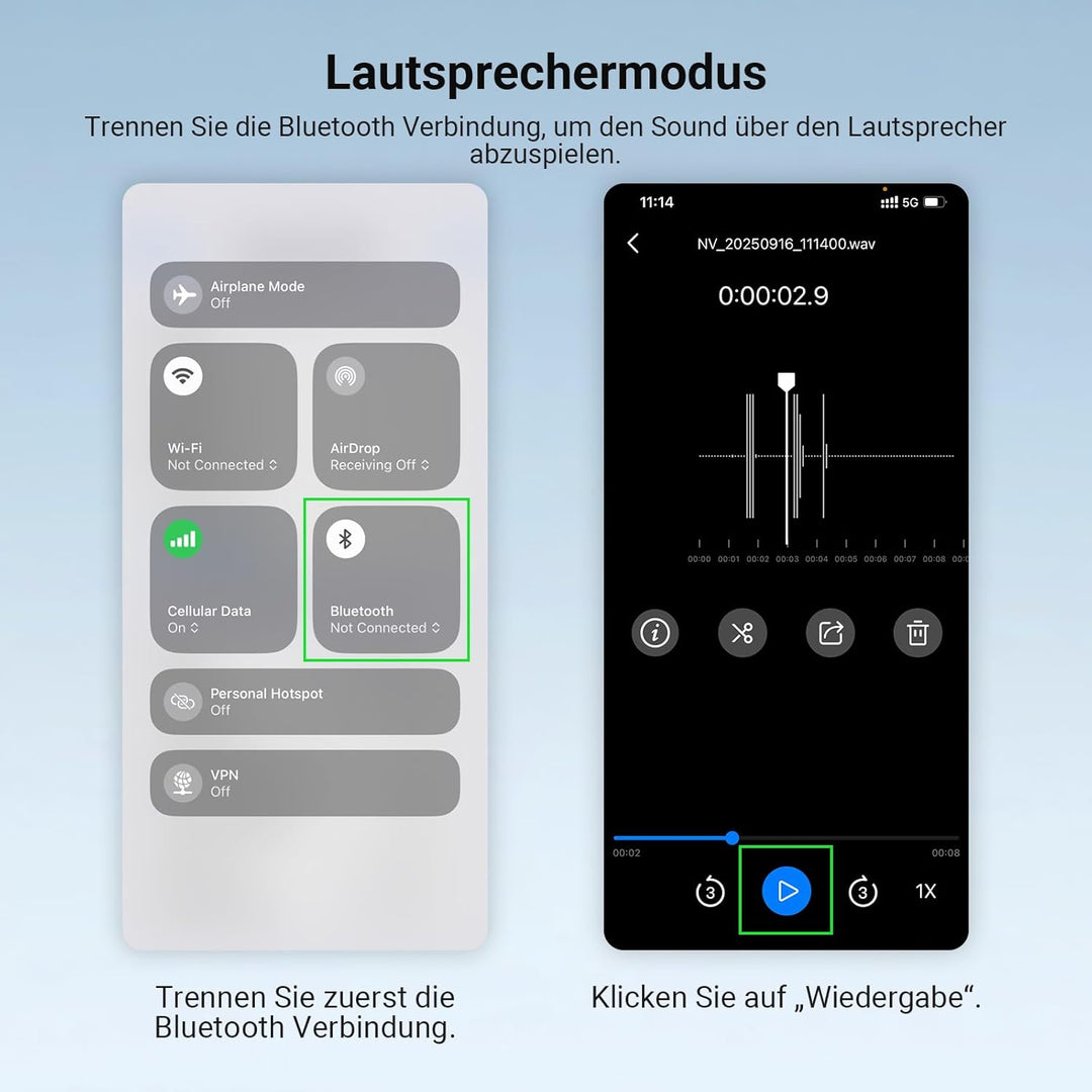 NEEWER Kabelloses Lavalier Mikrofon Sender mit App Steuerung, 10 Std. Akkulaufzeit, Rauschunterdrück
