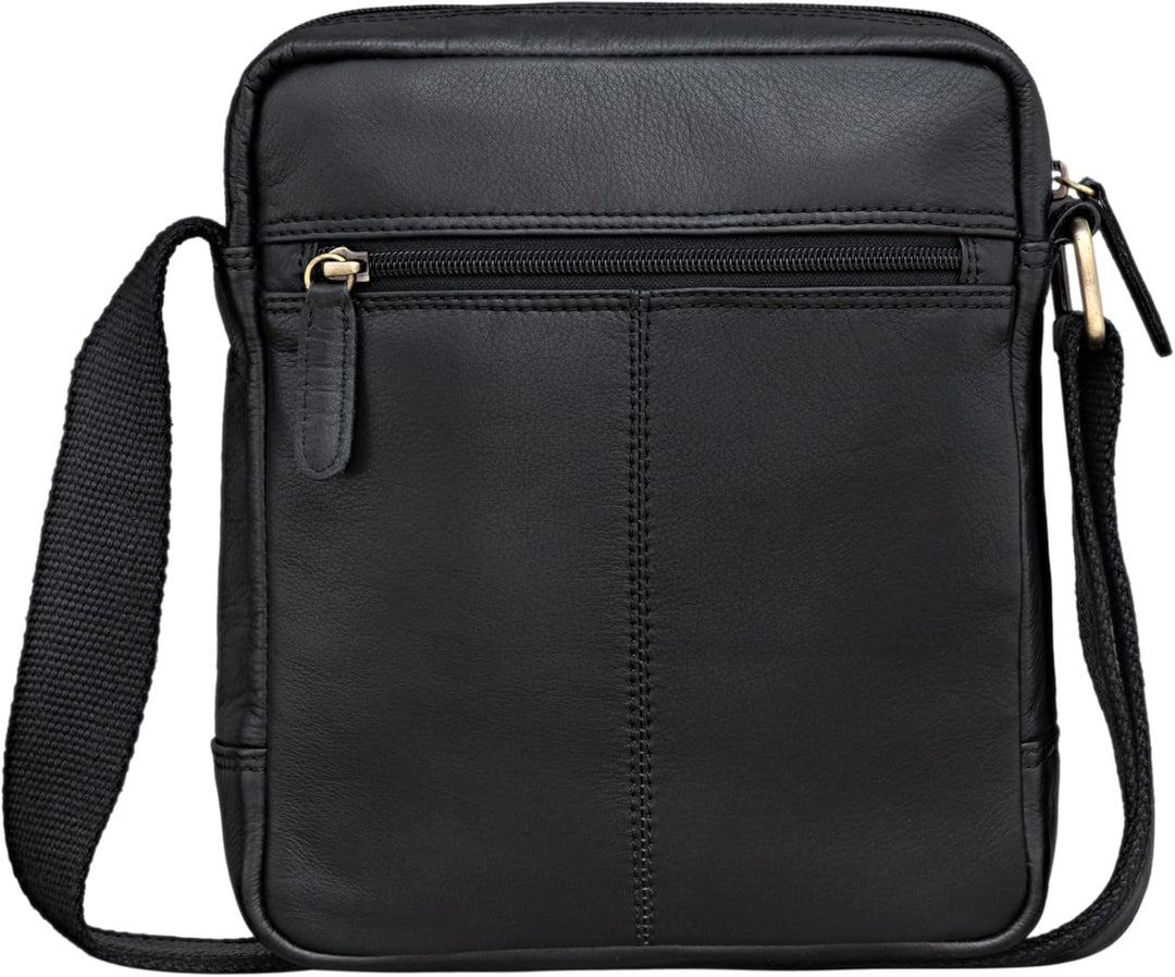 STILORD 'Jamie' Herren Ledertasche - Perfekt für Reisen & Alltag - Kleine Vintage Messenger Bag für