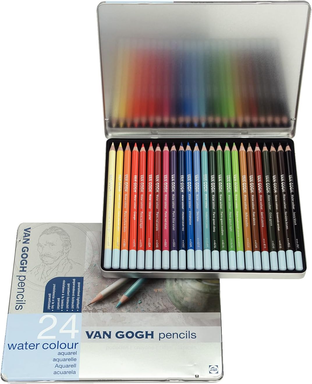 24 Farben Sesetto Van Gogh Aquarellstift (Metall verkleidet) (Japan Import/Das Paket und das Handbuc