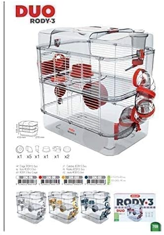 Zolux Käfig für Hamster, Mäuse, Rennmäuse, 3 Zoll, 1 Stück (1er Pack)