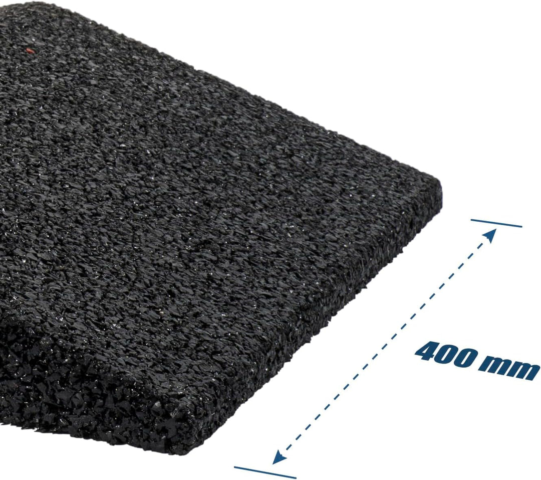 HASKYY 4X Reifenschuh-Set 600x400x64mm bis 385er Reifen Reifenbett Reifenschoner Reifenwiege aus Gum