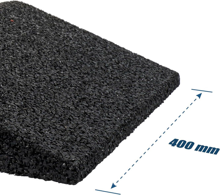 HASKYY 4X Reifenschuh-Set 600x400x64mm bis 385er Reifen Reifenbett Reifenschoner Reifenwiege aus Gum